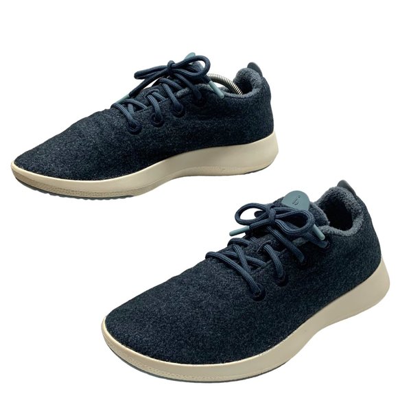 ALLBIRDS Mizzle Dark Blue New Zealand Merino Wool Runners - Picture 10 of 12